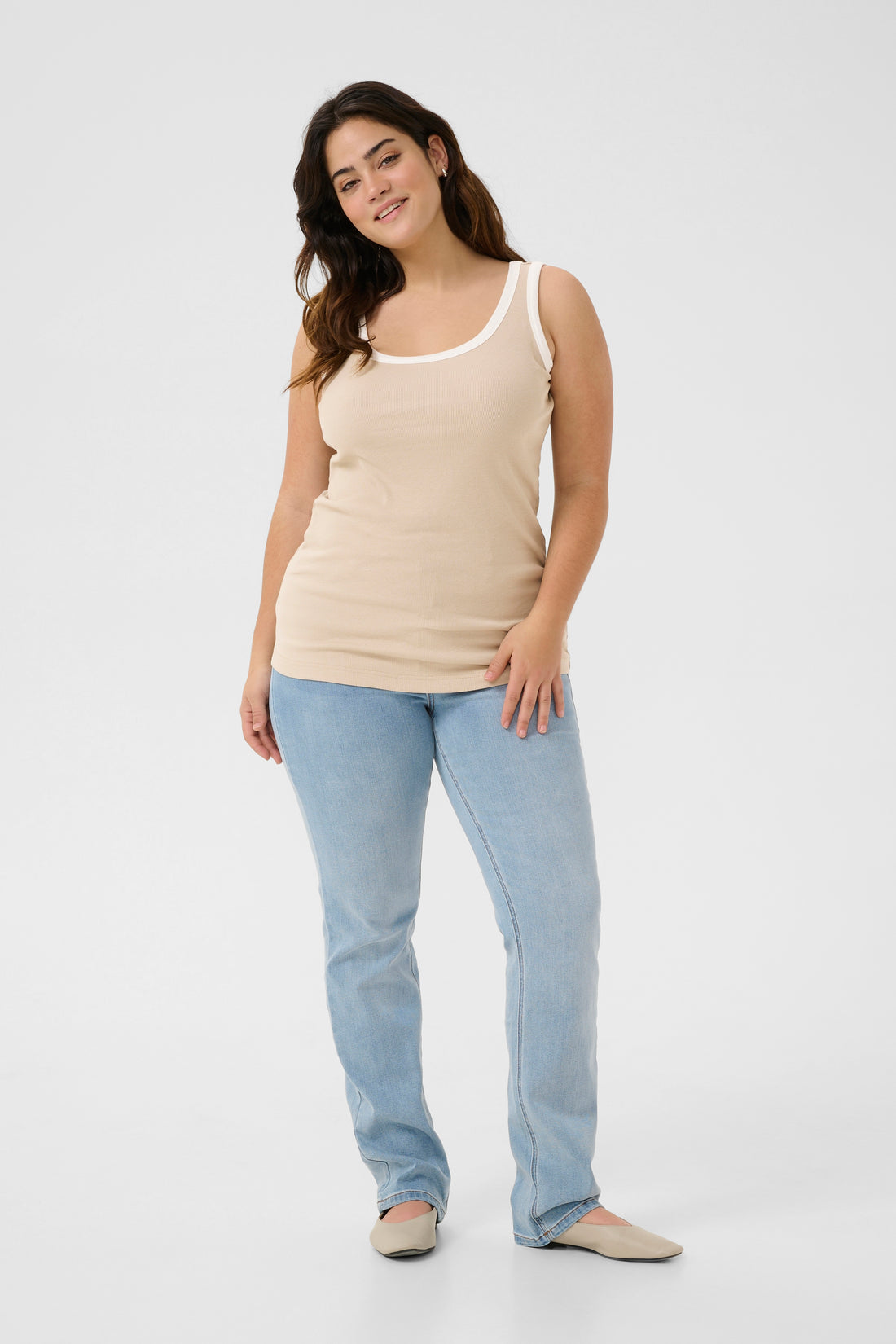 Kaffe Curve Top